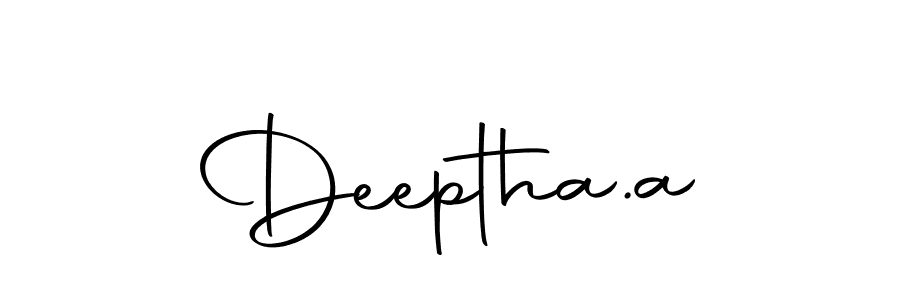 if you are searching for the best signature style for your name Deeptha.a. so please give up your signature search. here we have designed multiple signature styles  using Autography-DOLnW. Deeptha.a signature style 10 images and pictures png