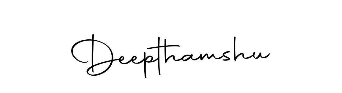 Use a signature maker to create a handwritten signature online. With this signature software, you can design (Autography-DOLnW) your own signature for name Deepthamshu. Deepthamshu signature style 10 images and pictures png