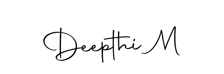 Make a beautiful signature design for name Deepthi M. Use this online signature maker to create a handwritten signature for free. Deepthi M signature style 10 images and pictures png