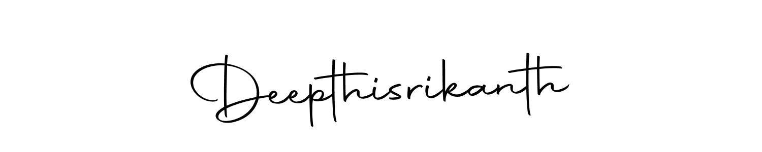 The best way (Autography-DOLnW) to make a short signature is to pick only two or three words in your name. The name Deepthisrikanth include a total of six letters. For converting this name. Deepthisrikanth signature style 10 images and pictures png