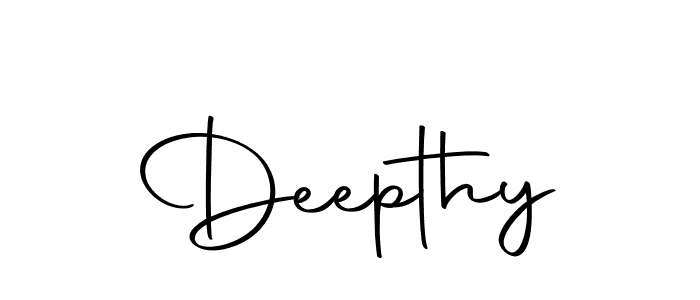 Use a signature maker to create a handwritten signature online. With this signature software, you can design (Autography-DOLnW) your own signature for name Deepthy. Deepthy signature style 10 images and pictures png