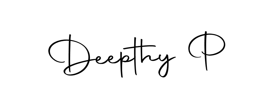 Similarly Autography-DOLnW is the best handwritten signature design. Signature creator online .You can use it as an online autograph creator for name Deepthy P. Deepthy P signature style 10 images and pictures png