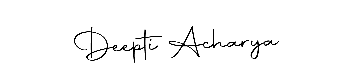 You should practise on your own different ways (Autography-DOLnW) to write your name (Deepti Acharya) in signature. don't let someone else do it for you. Deepti Acharya signature style 10 images and pictures png