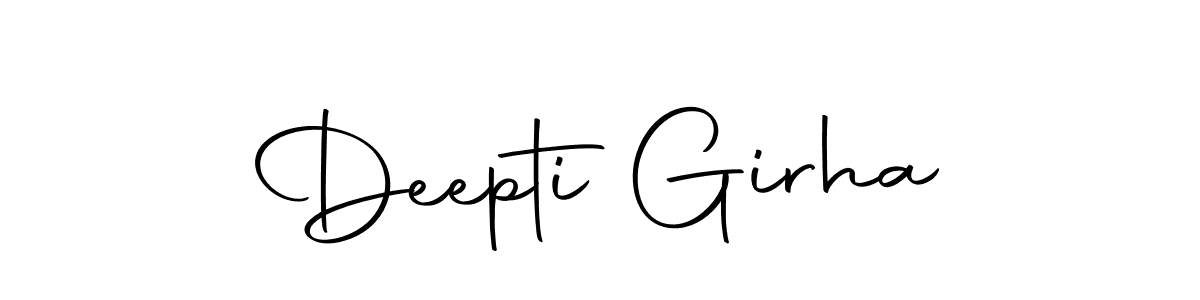 Deepti Girha stylish signature style. Best Handwritten Sign (Autography-DOLnW) for my name. Handwritten Signature Collection Ideas for my name Deepti Girha. Deepti Girha signature style 10 images and pictures png