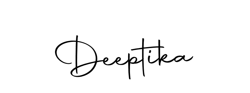 Create a beautiful signature design for name Deeptika. With this signature (Autography-DOLnW) fonts, you can make a handwritten signature for free. Deeptika signature style 10 images and pictures png