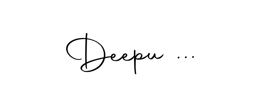 Create a beautiful signature design for name Deepu .... With this signature (Autography-DOLnW) fonts, you can make a handwritten signature for free. Deepu ... signature style 10 images and pictures png