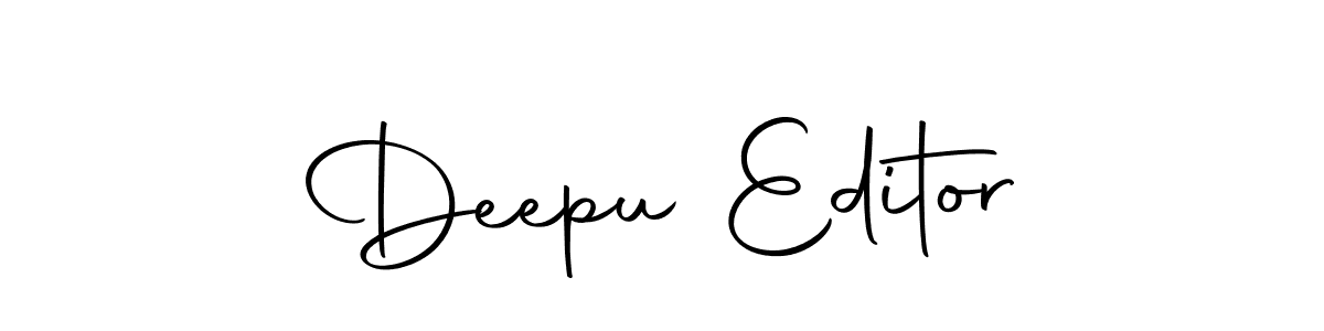 Use a signature maker to create a handwritten signature online. With this signature software, you can design (Autography-DOLnW) your own signature for name Deepu Editor. Deepu Editor signature style 10 images and pictures png