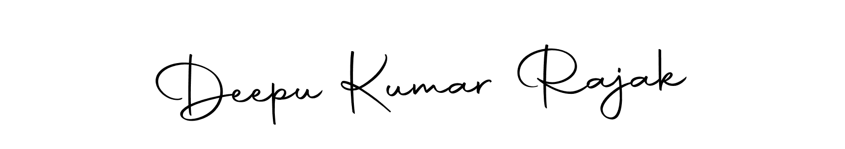 How to make Deepu Kumar Rajak name signature. Use Autography-DOLnW style for creating short signs online. This is the latest handwritten sign. Deepu Kumar Rajak signature style 10 images and pictures png