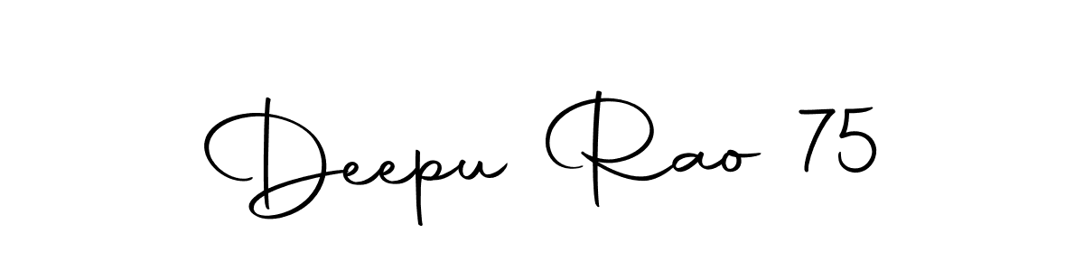 How to make Deepu Rao 75 signature? Autography-DOLnW is a professional autograph style. Create handwritten signature for Deepu Rao 75 name. Deepu Rao 75 signature style 10 images and pictures png