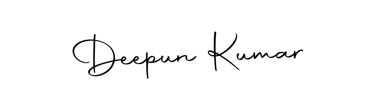 Design your own signature with our free online signature maker. With this signature software, you can create a handwritten (Autography-DOLnW) signature for name Deepun Kumar. Deepun Kumar signature style 10 images and pictures png