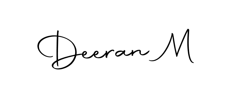 Design your own signature with our free online signature maker. With this signature software, you can create a handwritten (Autography-DOLnW) signature for name Deeran M. Deeran M signature style 10 images and pictures png