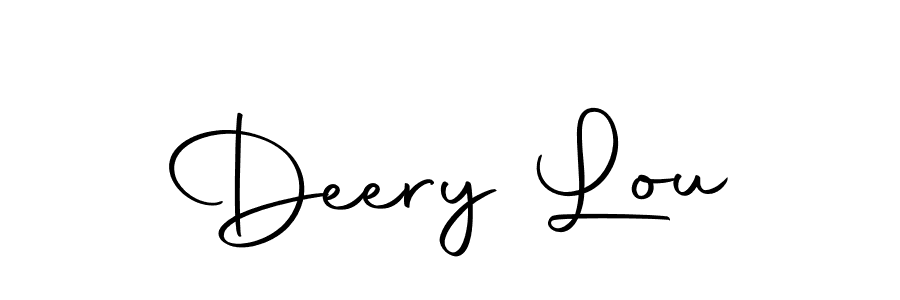 Design your own signature with our free online signature maker. With this signature software, you can create a handwritten (Autography-DOLnW) signature for name Deery Lou. Deery Lou signature style 10 images and pictures png