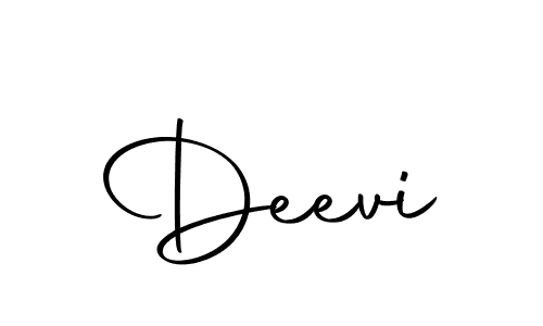 Create a beautiful signature design for name Deevi. With this signature (Autography-DOLnW) fonts, you can make a handwritten signature for free. Deevi signature style 10 images and pictures png