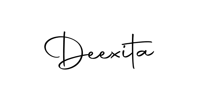 Create a beautiful signature design for name Deexita. With this signature (Autography-DOLnW) fonts, you can make a handwritten signature for free. Deexita signature style 10 images and pictures png