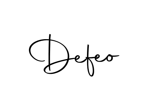 Use a signature maker to create a handwritten signature online. With this signature software, you can design (Autography-DOLnW) your own signature for name Defeo. Defeo signature style 10 images and pictures png