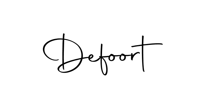 Create a beautiful signature design for name Defoort. With this signature (Autography-DOLnW) fonts, you can make a handwritten signature for free. Defoort signature style 10 images and pictures png