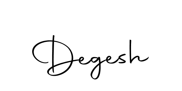 Design your own signature with our free online signature maker. With this signature software, you can create a handwritten (Autography-DOLnW) signature for name Degesh. Degesh signature style 10 images and pictures png