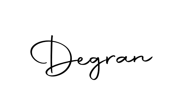 Design your own signature with our free online signature maker. With this signature software, you can create a handwritten (Autography-DOLnW) signature for name Degran. Degran signature style 10 images and pictures png