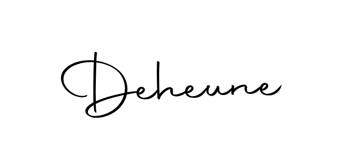 Use a signature maker to create a handwritten signature online. With this signature software, you can design (Autography-DOLnW) your own signature for name Deheune. Deheune signature style 10 images and pictures png