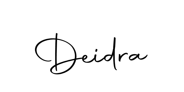 Make a beautiful signature design for name Deidra. With this signature (Autography-DOLnW) style, you can create a handwritten signature for free. Deidra signature style 10 images and pictures png