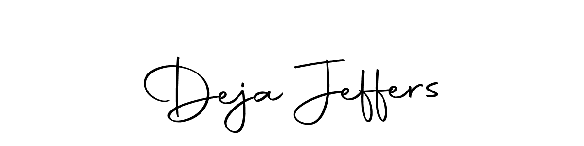 You should practise on your own different ways (Autography-DOLnW) to write your name (Deja Jeffers) in signature. don't let someone else do it for you. Deja Jeffers signature style 10 images and pictures png