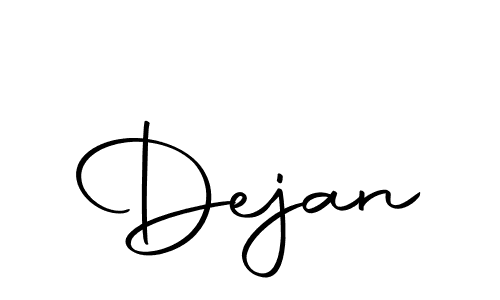 Use a signature maker to create a handwritten signature online. With this signature software, you can design (Autography-DOLnW) your own signature for name Dejan. Dejan signature style 10 images and pictures png