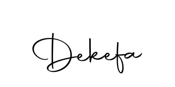 Use a signature maker to create a handwritten signature online. With this signature software, you can design (Autography-DOLnW) your own signature for name Dekefa. Dekefa signature style 10 images and pictures png