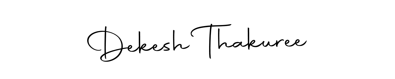 How to make Dekesh Thakuree name signature. Use Autography-DOLnW style for creating short signs online. This is the latest handwritten sign. Dekesh Thakuree signature style 10 images and pictures png