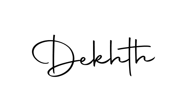 You should practise on your own different ways (Autography-DOLnW) to write your name (Dekhth) in signature. don't let someone else do it for you. Dekhth signature style 10 images and pictures png