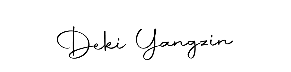 The best way (Autography-DOLnW) to make a short signature is to pick only two or three words in your name. The name Deki Yangzin include a total of six letters. For converting this name. Deki Yangzin signature style 10 images and pictures png