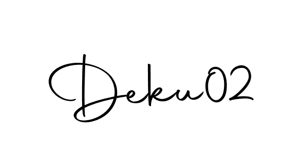 Create a beautiful signature design for name Deku02. With this signature (Autography-DOLnW) fonts, you can make a handwritten signature for free. Deku02 signature style 10 images and pictures png