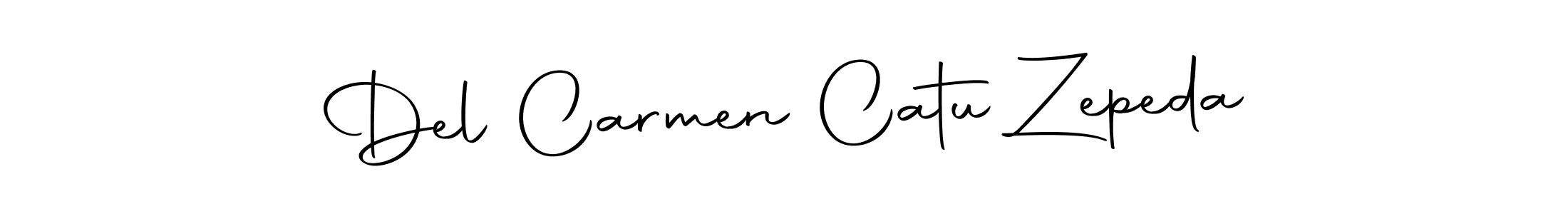 This is the best signature style for the Del Carmen Catu Zepeda name. Also you like these signature font (Autography-DOLnW). Mix name signature. Del Carmen Catu Zepeda signature style 10 images and pictures png