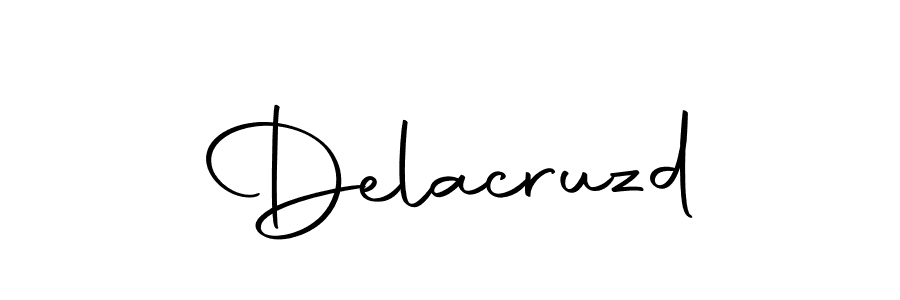 How to make Delacruzd signature? Autography-DOLnW is a professional autograph style. Create handwritten signature for Delacruzd name. Delacruzd signature style 10 images and pictures png