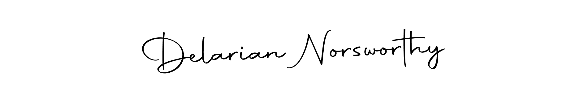 Design your own signature with our free online signature maker. With this signature software, you can create a handwritten (Autography-DOLnW) signature for name Delarian Norsworthy. Delarian Norsworthy signature style 10 images and pictures png