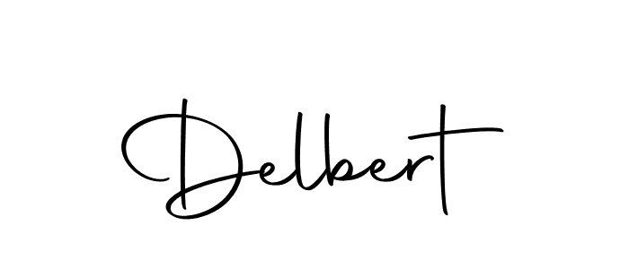 Use a signature maker to create a handwritten signature online. With this signature software, you can design (Autography-DOLnW) your own signature for name Delbert. Delbert signature style 10 images and pictures png