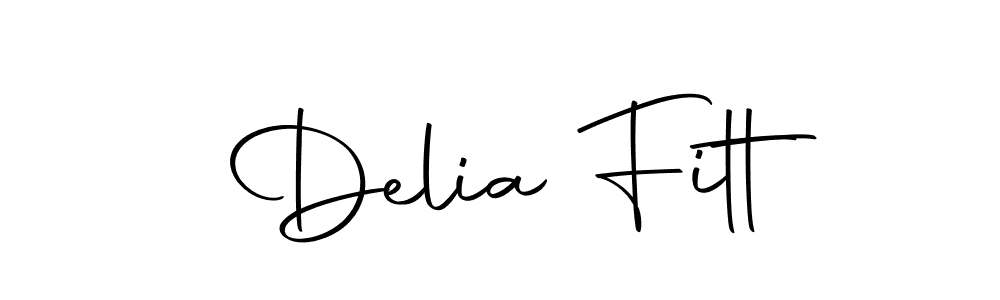 You should practise on your own different ways (Autography-DOLnW) to write your name (Delia Fitt) in signature. don't let someone else do it for you. Delia Fitt signature style 10 images and pictures png