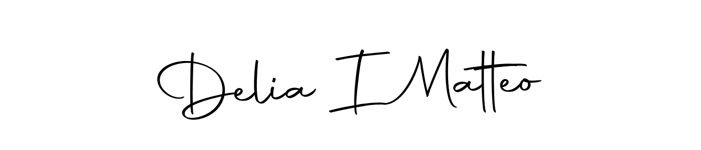 How to make Delia I Matteo name signature. Use Autography-DOLnW style for creating short signs online. This is the latest handwritten sign. Delia I Matteo signature style 10 images and pictures png