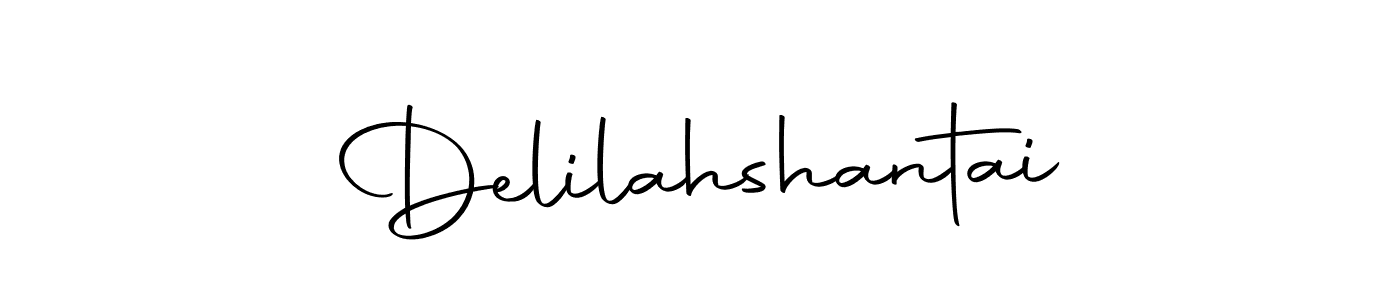 How to make Delilahshantai name signature. Use Autography-DOLnW style for creating short signs online. This is the latest handwritten sign. Delilahshantai signature style 10 images and pictures png