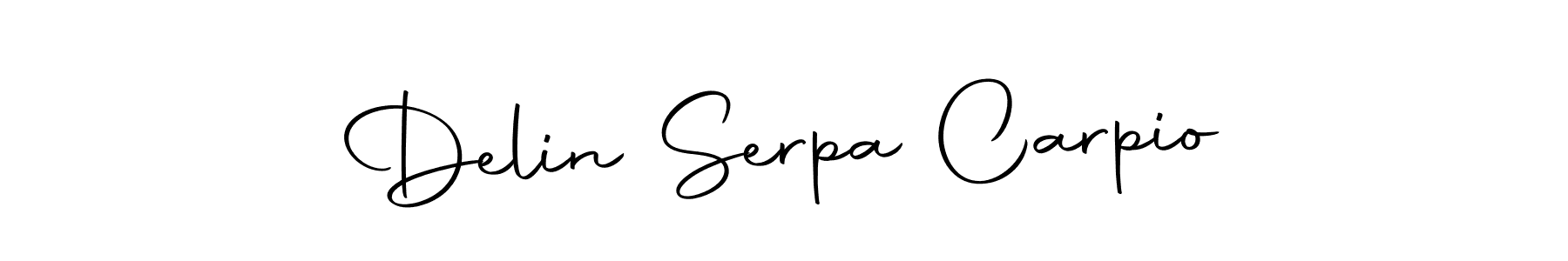 Make a beautiful signature design for name Delin Serpa Carpio. Use this online signature maker to create a handwritten signature for free. Delin Serpa Carpio signature style 10 images and pictures png