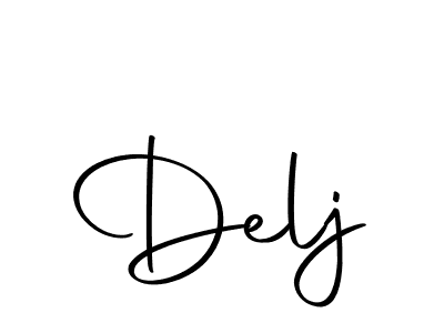Delj stylish signature style. Best Handwritten Sign (Autography-DOLnW) for my name. Handwritten Signature Collection Ideas for my name Delj. Delj signature style 10 images and pictures png