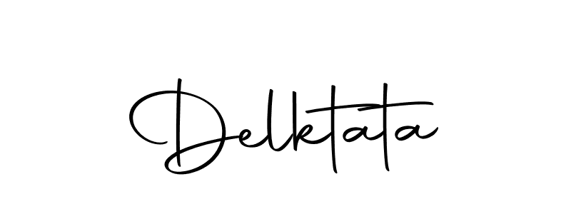 Similarly Autography-DOLnW is the best handwritten signature design. Signature creator online .You can use it as an online autograph creator for name Delktata. Delktata signature style 10 images and pictures png