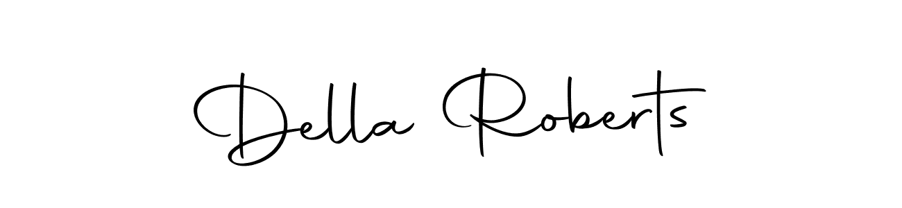 Make a beautiful signature design for name Della Roberts. Use this online signature maker to create a handwritten signature for free. Della Roberts signature style 10 images and pictures png