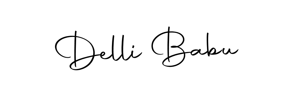 You should practise on your own different ways (Autography-DOLnW) to write your name (Delli Babu) in signature. don't let someone else do it for you. Delli Babu signature style 10 images and pictures png