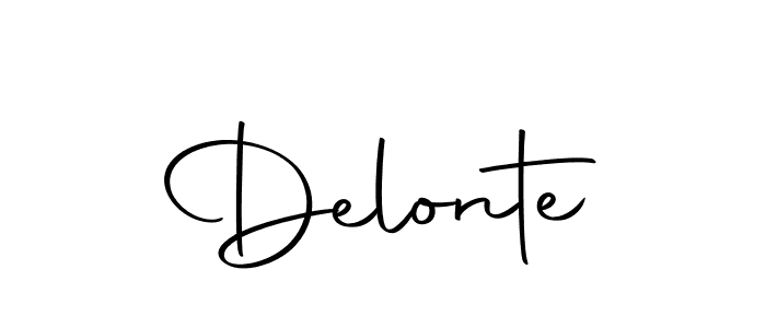 Create a beautiful signature design for name Delonte. With this signature (Autography-DOLnW) fonts, you can make a handwritten signature for free. Delonte signature style 10 images and pictures png