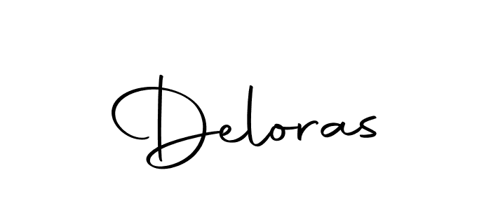 Make a beautiful signature design for name Deloras. With this signature (Autography-DOLnW) style, you can create a handwritten signature for free. Deloras signature style 10 images and pictures png