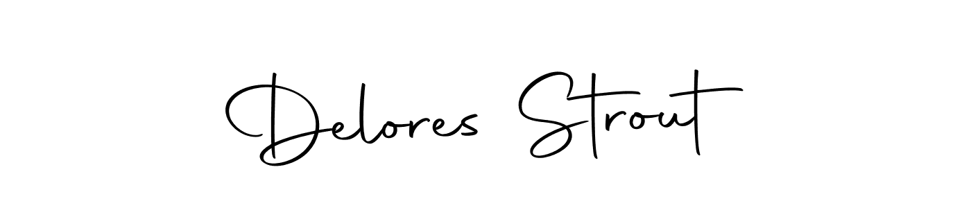 Make a beautiful signature design for name Delores Strout. With this signature (Autography-DOLnW) style, you can create a handwritten signature for free. Delores Strout signature style 10 images and pictures png