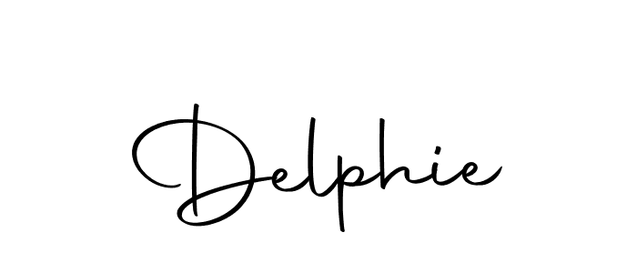 Use a signature maker to create a handwritten signature online. With this signature software, you can design (Autography-DOLnW) your own signature for name Delphie. Delphie signature style 10 images and pictures png