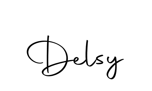 Design your own signature with our free online signature maker. With this signature software, you can create a handwritten (Autography-DOLnW) signature for name Delsy. Delsy signature style 10 images and pictures png