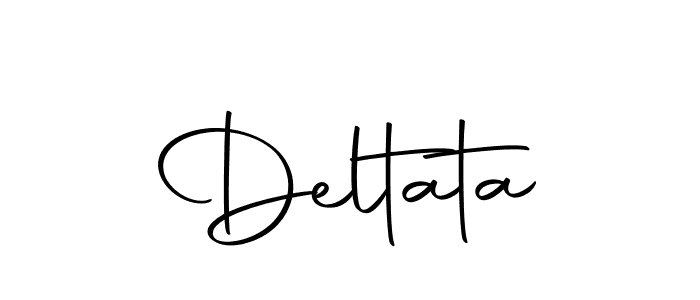How to make Deltata signature? Autography-DOLnW is a professional autograph style. Create handwritten signature for Deltata name. Deltata signature style 10 images and pictures png