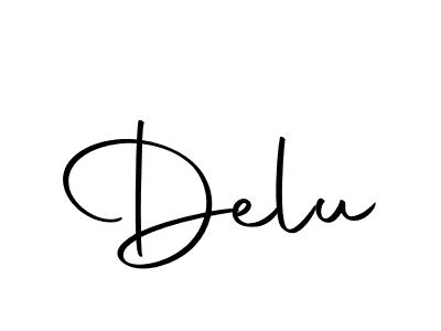Make a short Delu signature style. Manage your documents anywhere anytime using Autography-DOLnW. Create and add eSignatures, submit forms, share and send files easily. Delu signature style 10 images and pictures png